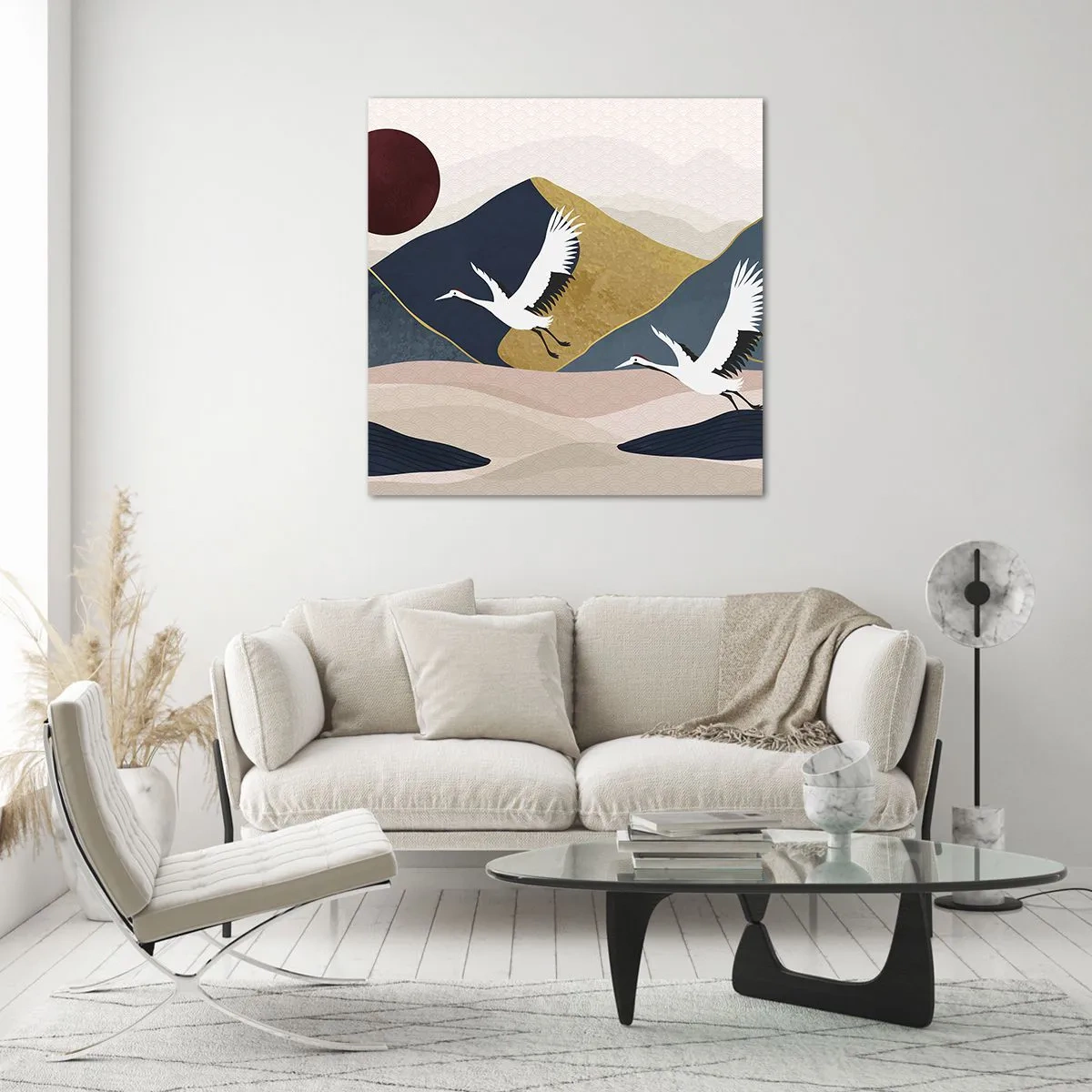 Quadro su vetro - E la giornata è nuovamente VOLATA - 70x70 cm