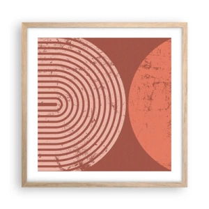 Poster in cornice rovere chiaro - Rapporti stretti - 50x50 cm