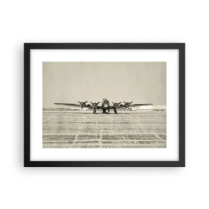 Poster in cornice nera - Pronto come sempre - 40x30 cm