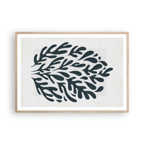 Poster in cornice rovere chiaro - Le forme della natura - 100x70 cm
