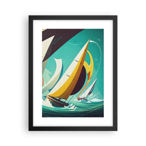 Poster in cornice nera - Compagne degli elementi - 30x40 cm