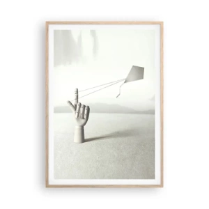 Poster in cornice rovere chiaro - Prova di forza - 70x100 cm