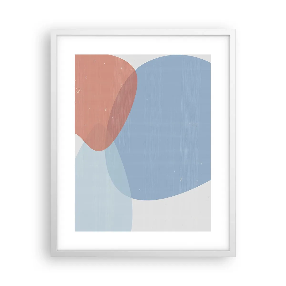 Poster in cornice bianca - Legami pastello - 40x50 cm