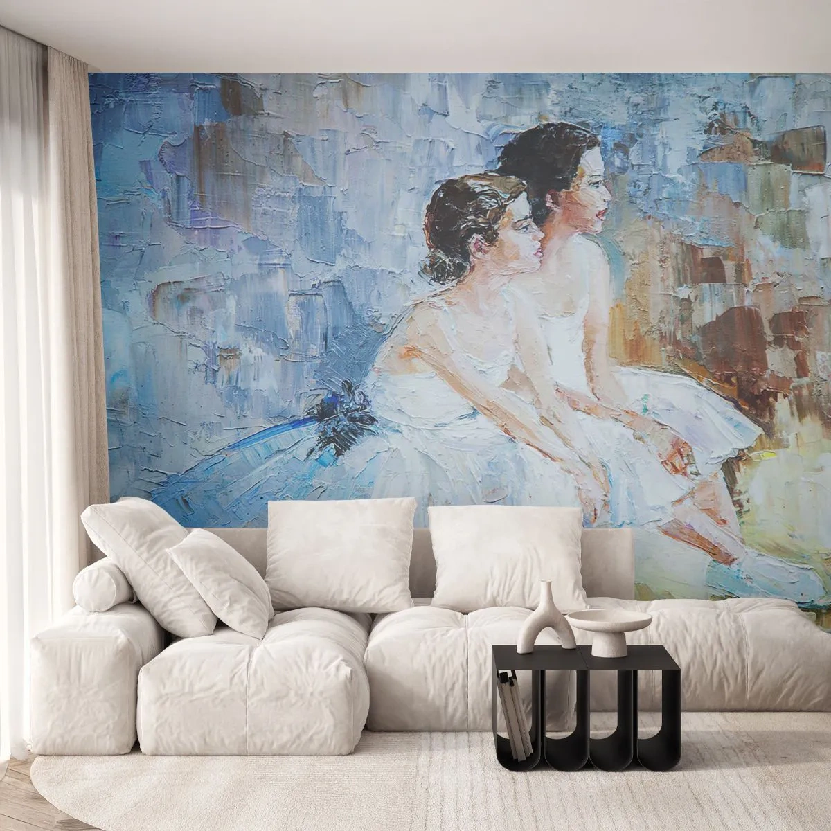 Fotomurali Premium Canvas - Il riposo dei giovani cigni - Ballerina, Danza, Balletto - 250x175 cm