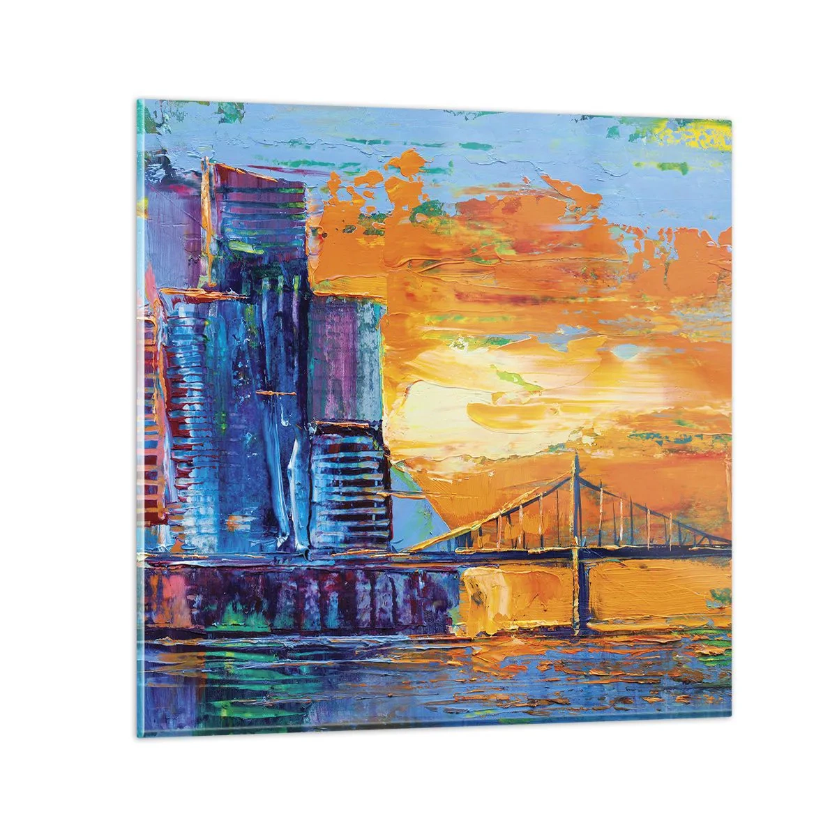 Quadro su vetro - Cultura e natura - 30x30 cm
