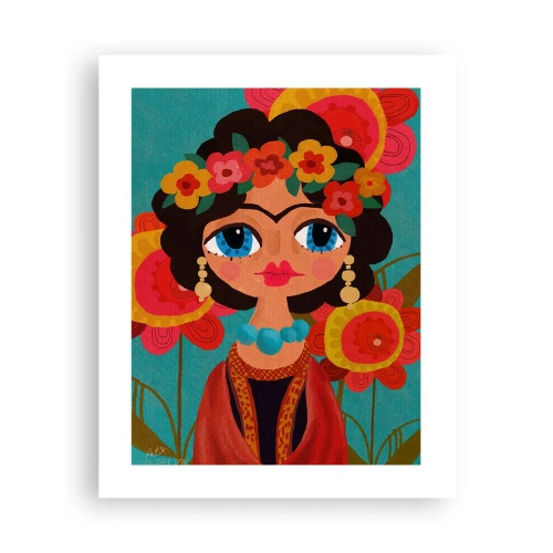 Poster - La ragazza dei papaveri - 40x50 cm