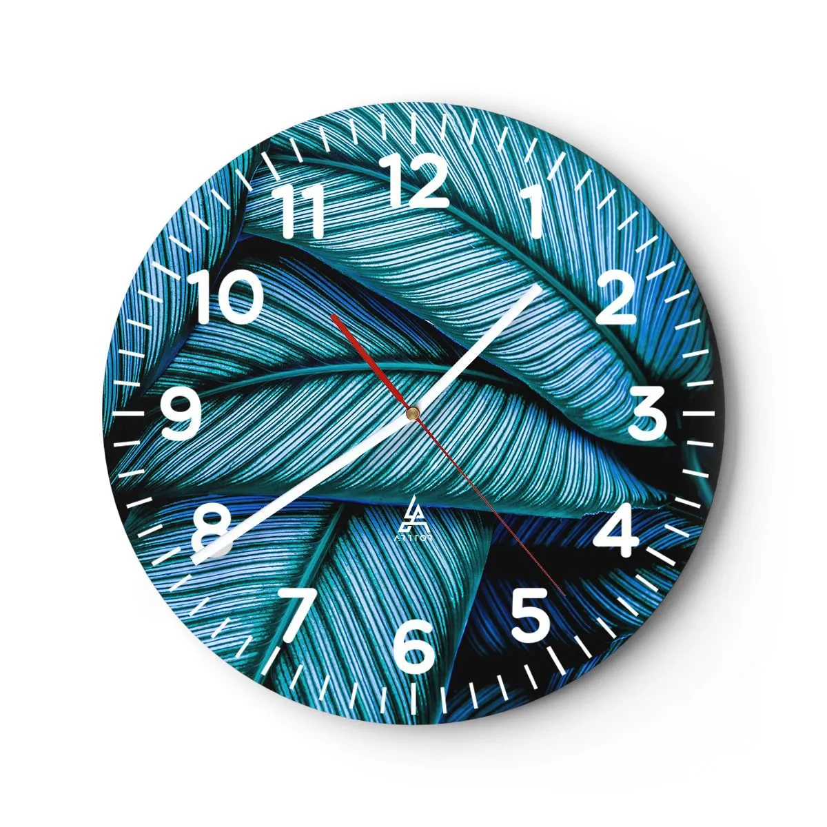 Orologio da parete - Orologio in Vetro - Le linee della vita - 30x30 cm
