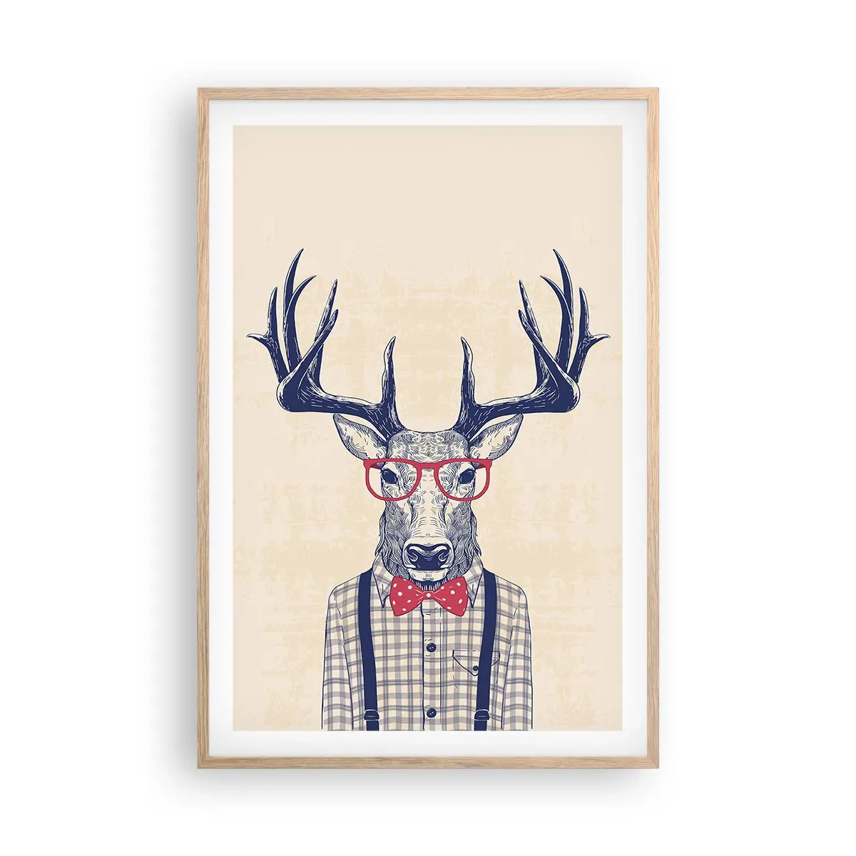 Poster in cornice rovere chiaro - Divertente stravaganza - 61x91 cm