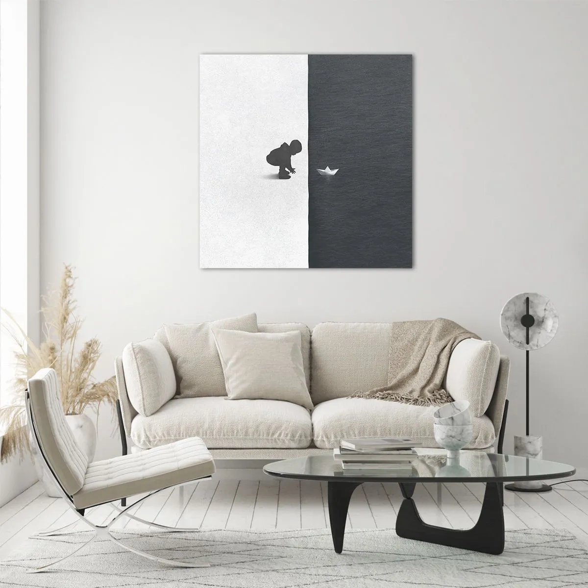 Quadro su vetro - La grande spedizione - 40x40 cm