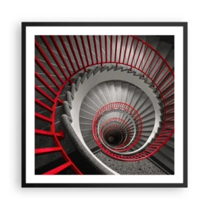 Poster in cornice nera - I giochi dell'architettura - 60x60 cm