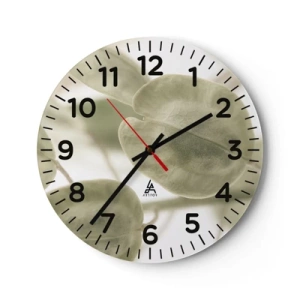 Orologio da parete - Orologio in Vetro - All'inizio vi erano le foglie... - 30x30 cm
