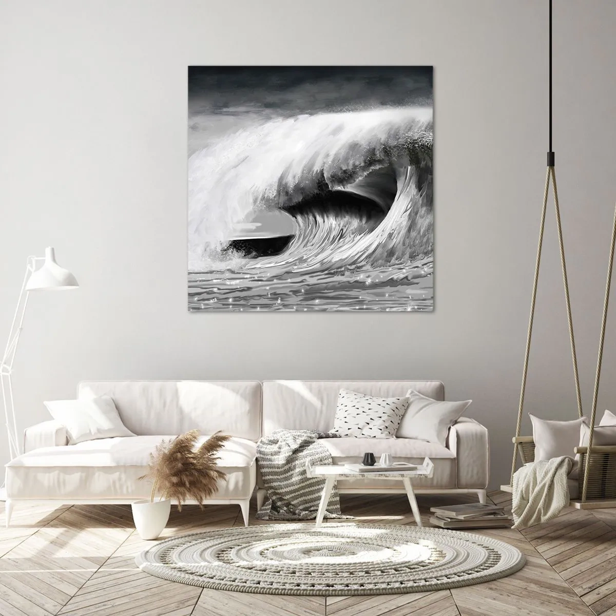 Quadro su tela - Stampe su Tela - La furia dell'oceano - 30x30 cm