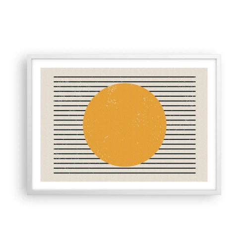 Poster in cornice bianca - La forza della semplicità - 70x50 cm