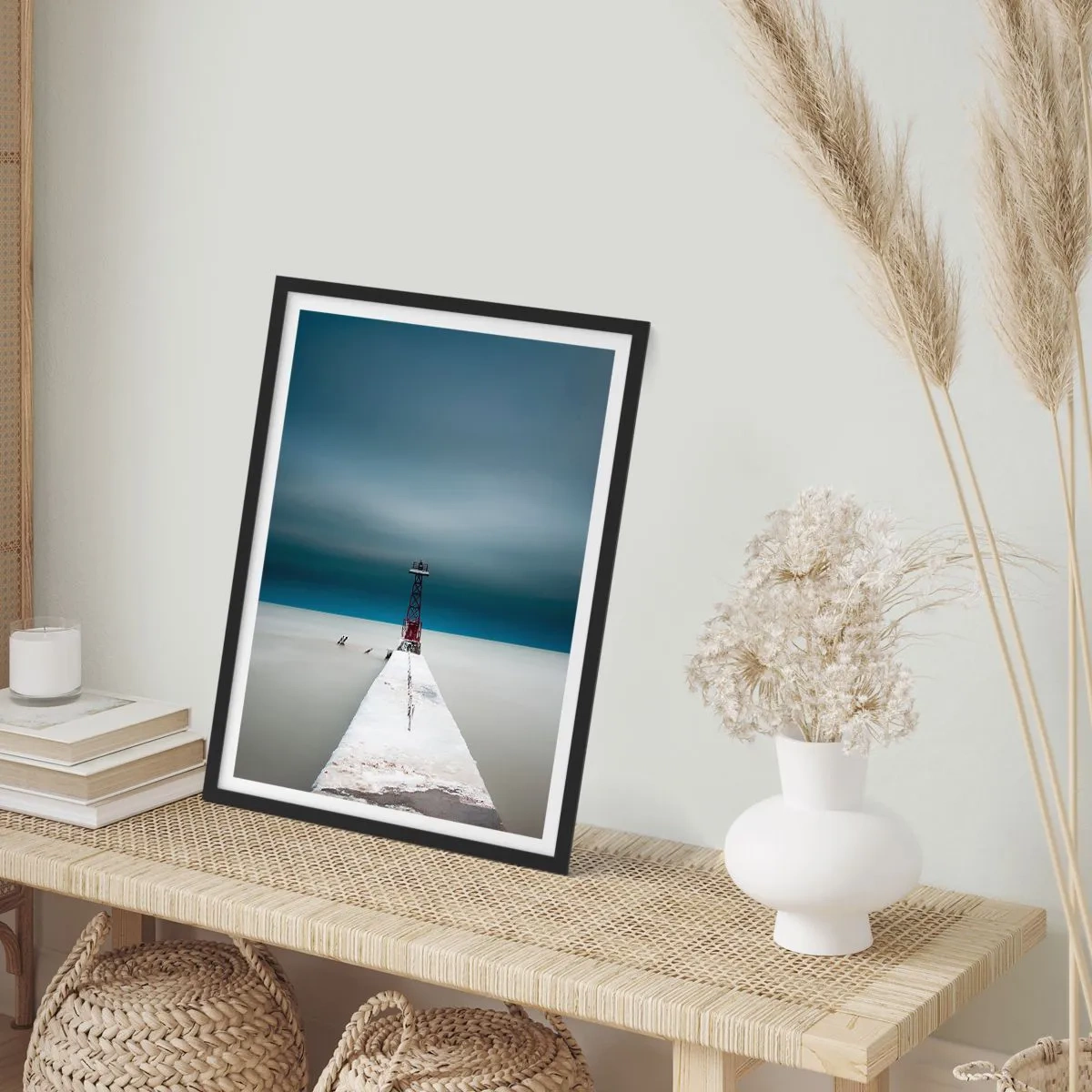 Poster in cornice nera - Incontrando l'infinito - 70x100 cm