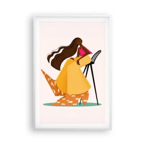 Poster in cornice bianca - Anche la moda è un gioco - 61x91 cm