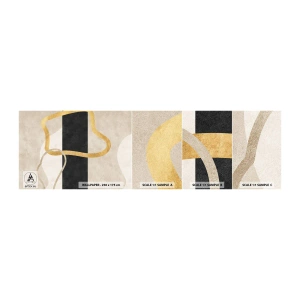 Campione Di Fotomurale Standard Eco - Forme intrecciate - Art Deco, Minimalismo, Astrattismo - 100x30 cm