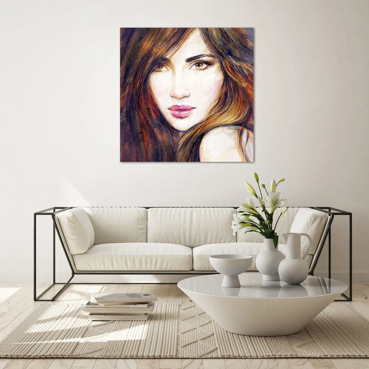 Quadro su vetro - Un penny per i tuoi pensieri - 30x30 cm