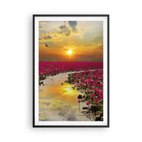 Poster in cornice nera - La vita segreta del lago - 61x91 cm
