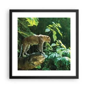 Poster in cornice nera - A caccia? - 40x40 cm