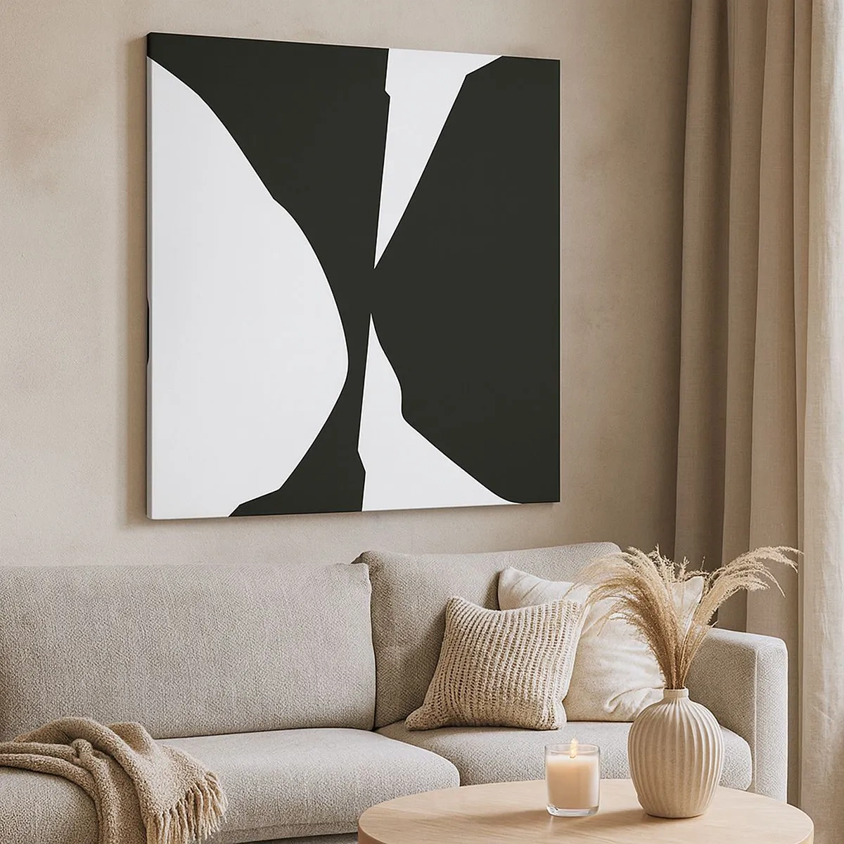 Quadro su tela - Stampe su Tela - Positivo - negativo - 30x30 cm