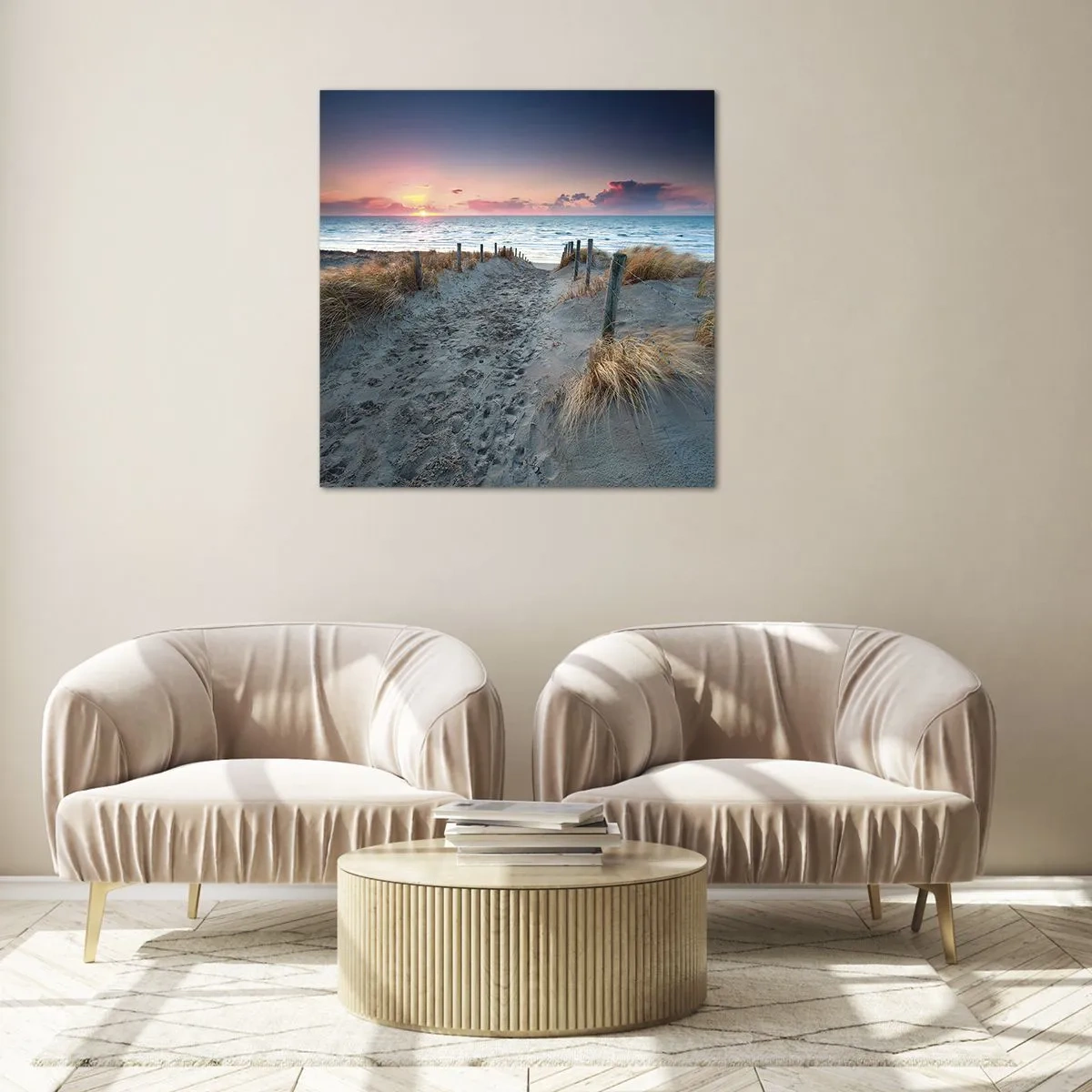 Quadro su vetro - Hai versato un arcobaleno di luce radiosa... - 50x50 cm