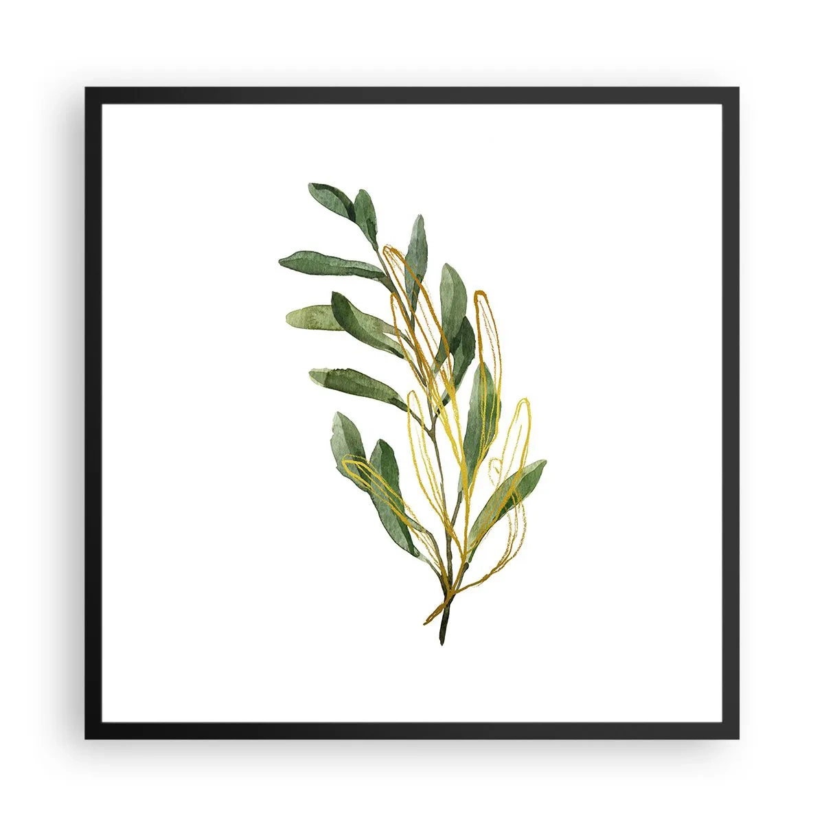 Poster in cornice nera - Tutto ciò che è buono - 60x60 cm