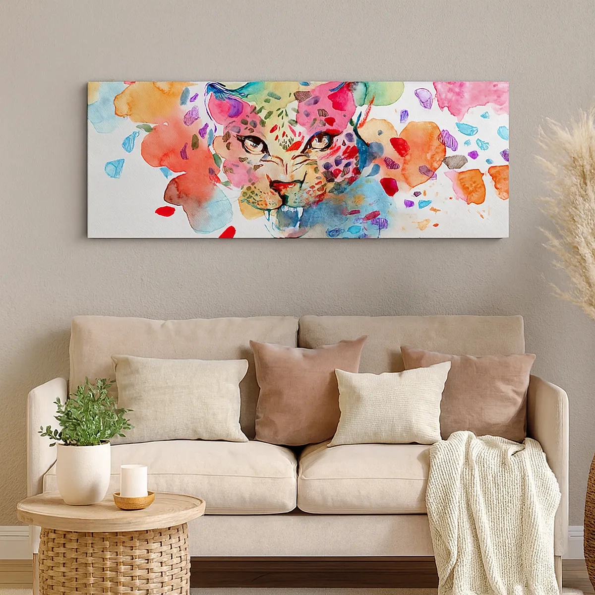 Quadro su tela - Stampe su Tela - La bella e la bestia - 30x30 cm