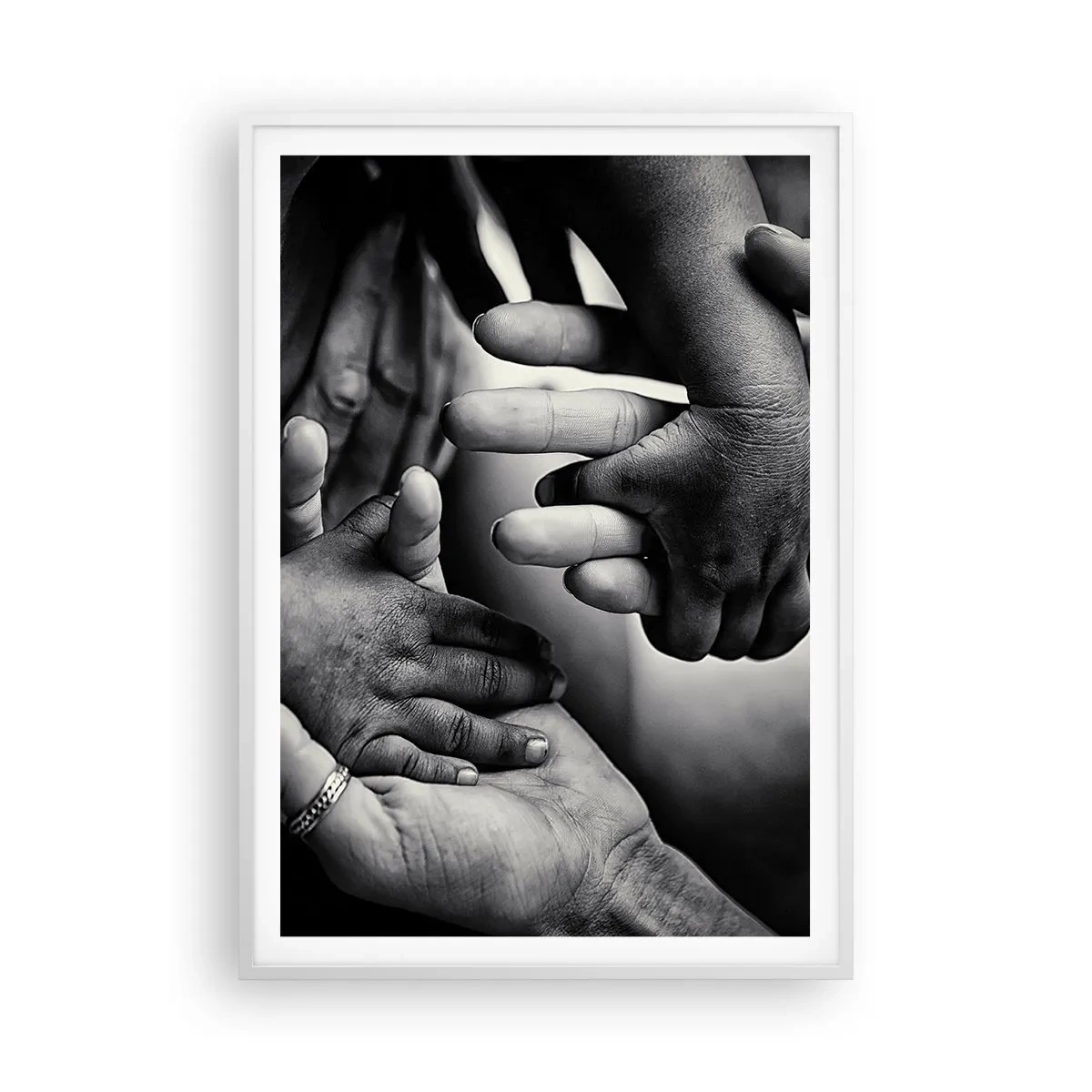 Poster in cornice bianca - Umanità - 70x100 cm