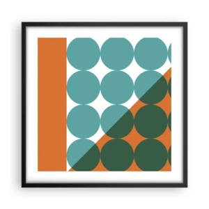 Poster in cornice nera - In alto obliquo - 50x50 cm