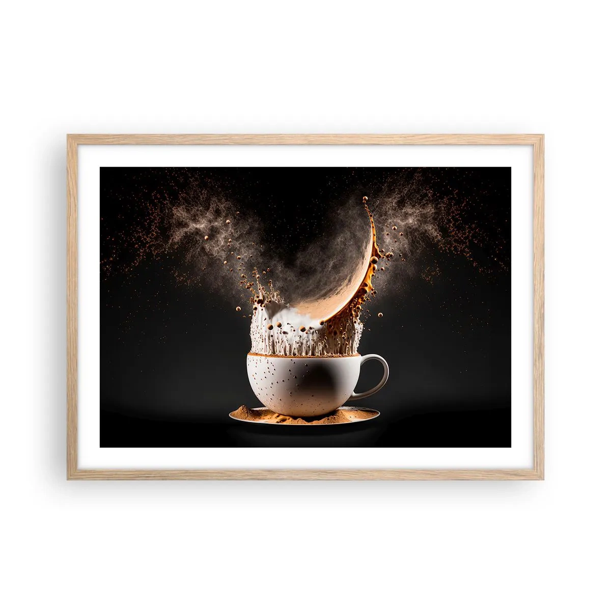 Poster in cornice rovere chiaro - Esplosione di sapore - 70x50 cm