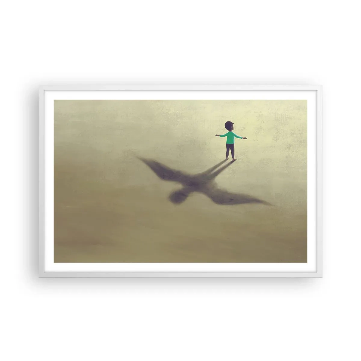 Poster in cornice bianca - Eroe del futuro - 91x61 cm