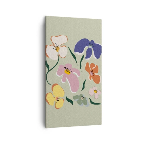 Quadro su tela - Stampe su Tela - Compagne delle viole - 45x80 cm