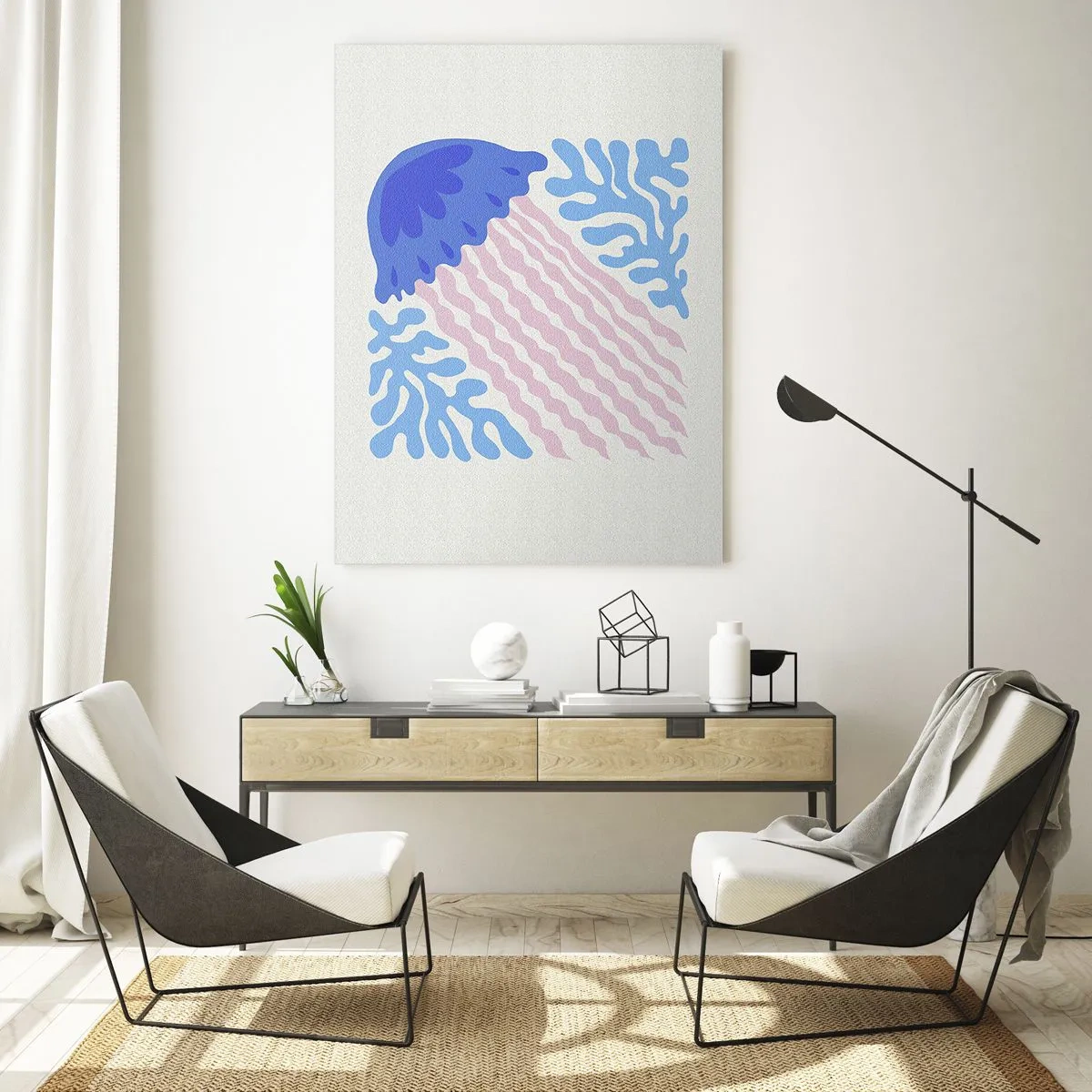 Quadro su vetro - Come di un altro mondo - 80x120 cm