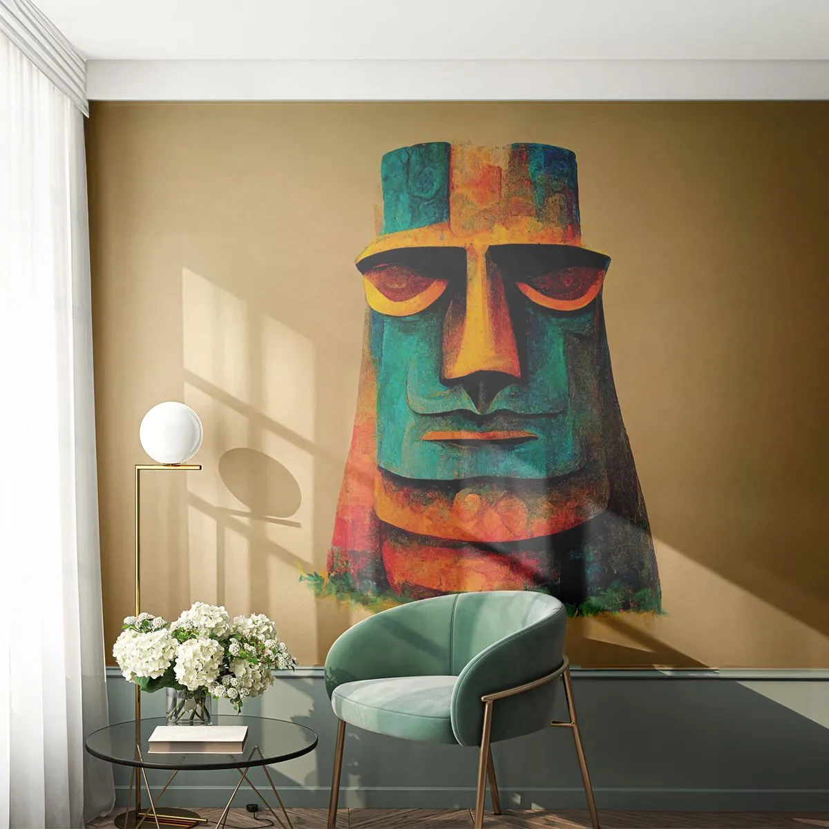 Fotomurali Autoadesivo Deluxe Sticker - Statuario, ma simpatico - Statua, Scultura, Pezzo - 400x280 cm