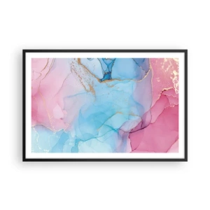 Poster in cornice nera - Incontro e compenetrazione - 91x61 cm