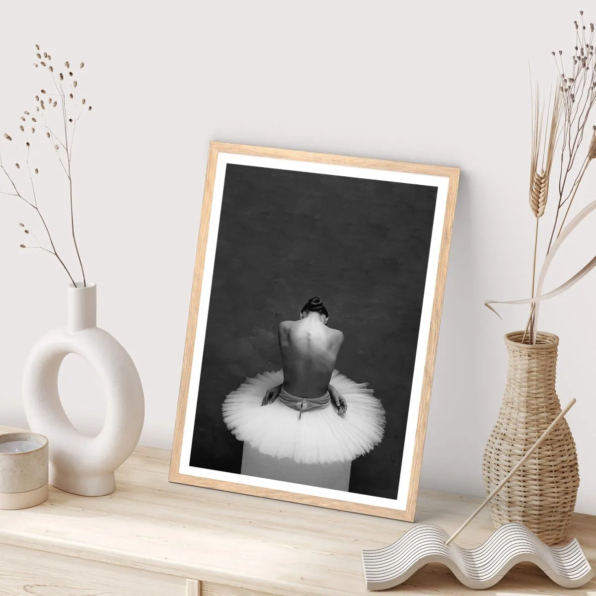 Poster in cornice rovere chiaro - Fiorisce adesso - 50x70 cm