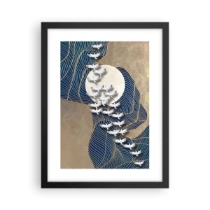 Poster in cornice nera - Libertà, viaggio, comunità - 30x40 cm