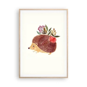 Poster in cornice rovere chiaro - E mi vuoi già bene - 70x100 cm