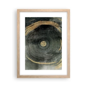 Poster in cornice rovere chiaro - Cambiamento e persistenza - 30x40 cm