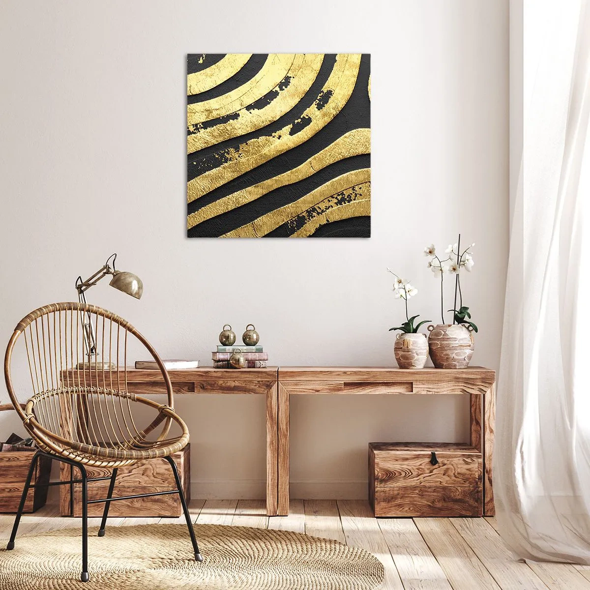 Quadro su tela - Stampe su Tela - Tutto scorre - 40x40 cm