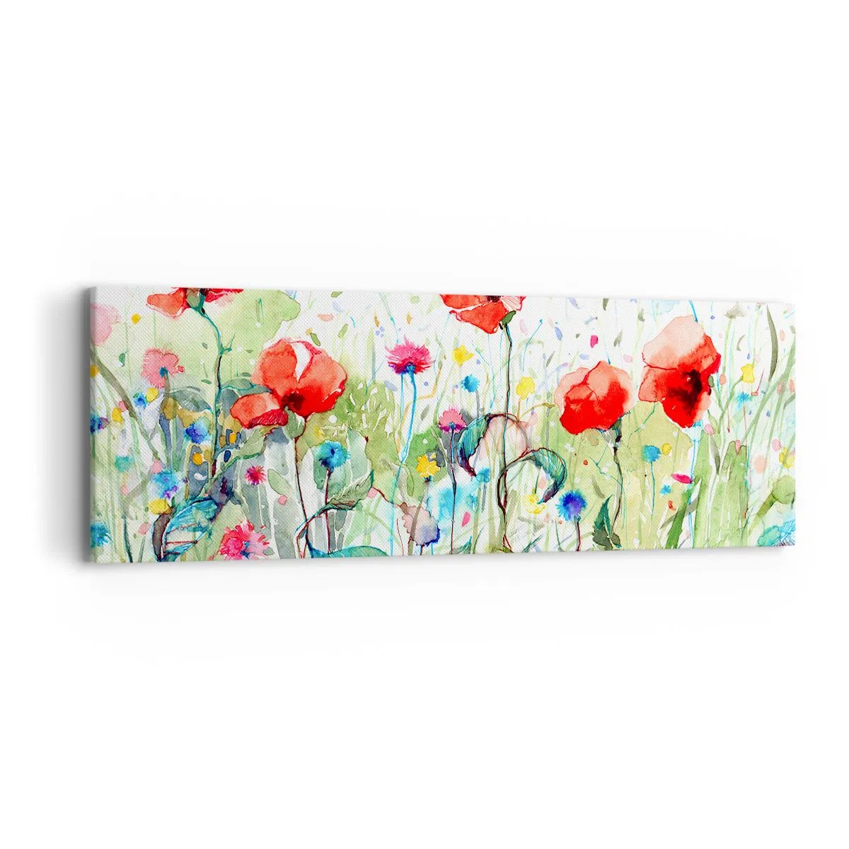 Quadro su tela - Stampe su Tela - Il prato fiorito a maggio - 90x30 cm