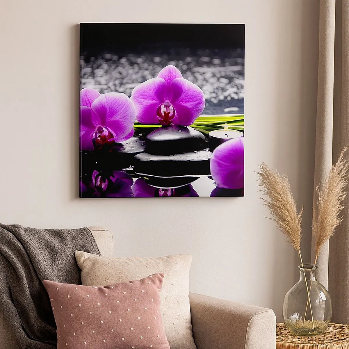 Quadro su tela - Stampe su Tela - Annegare nel silenzio e nella pace - 30x30 cm