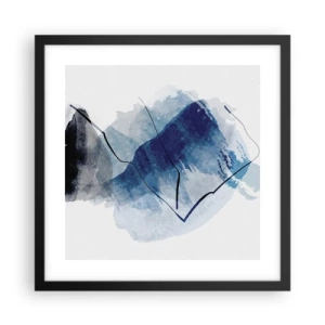 Poster in cornice nera - Monte di ghiaccio - 40x40 cm