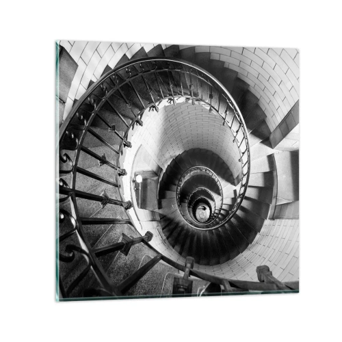 Quadro su vetro - Ancora più in alto - 40x40 cm