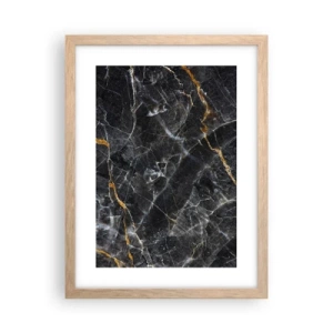 Poster in cornice rovere chiaro - La vita interiore delle pietre - 30x40 cm