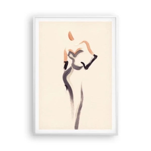 Poster in cornice bianca - Gli anni d'oro di Hollywood - 70x100 cm