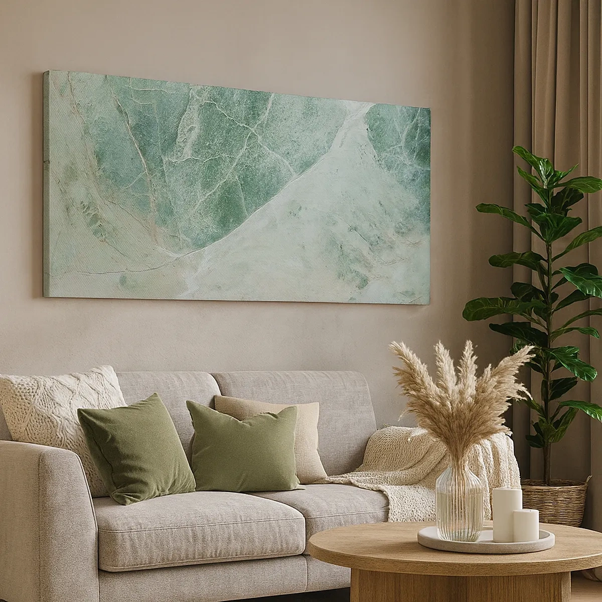 Quadro su tela - Stampe su Tela - Il freddo nobile della pietra - 30x30 cm