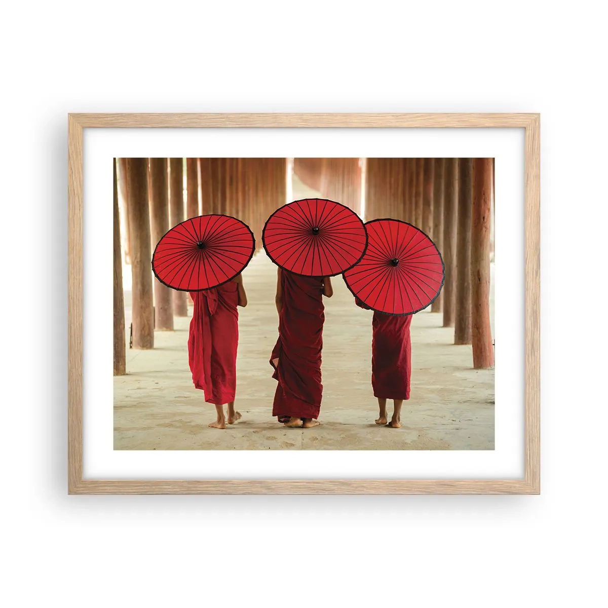 Poster in cornice rovere chiaro - In cammino verso la Terra Pura - 50x40 cm