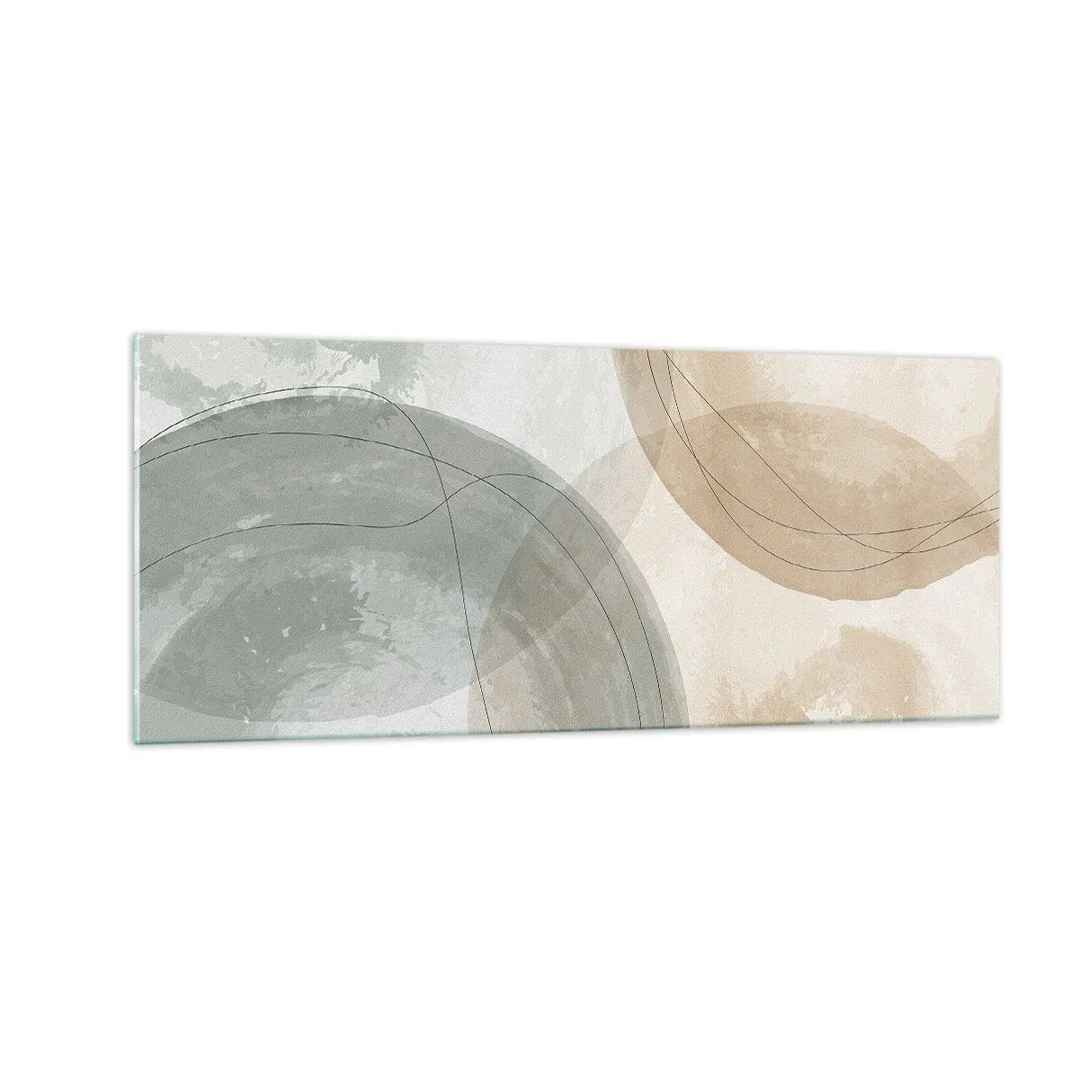 Quadro su vetro - Compenetrazione di mondi - 100x40 cm