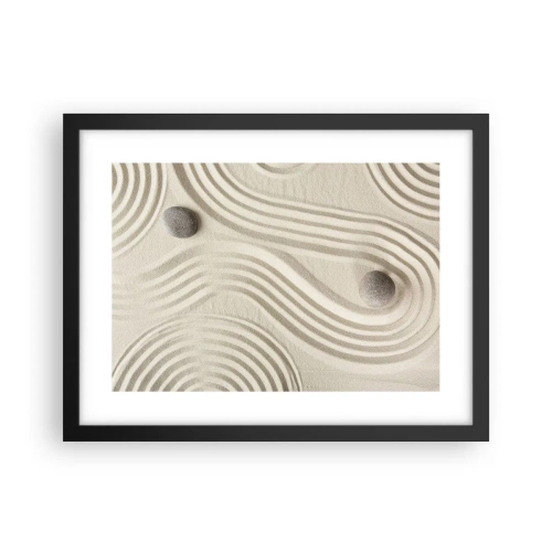 Poster in cornice nera - Il tocco del calore - 40x30 cm